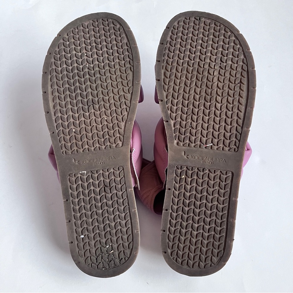 Koolaburra By Ugg Purple Faux Leather Sandals Size 8 - Picture 7 of 8